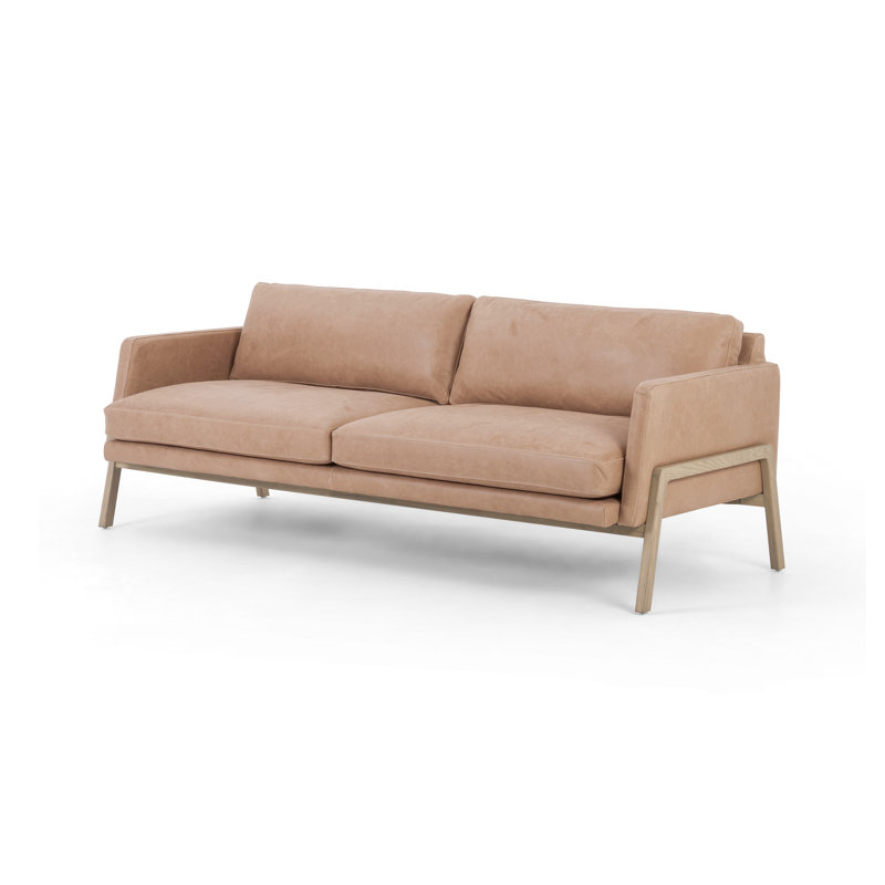 Diana Sofa, Palermo Nude Genuine Leather, Beige