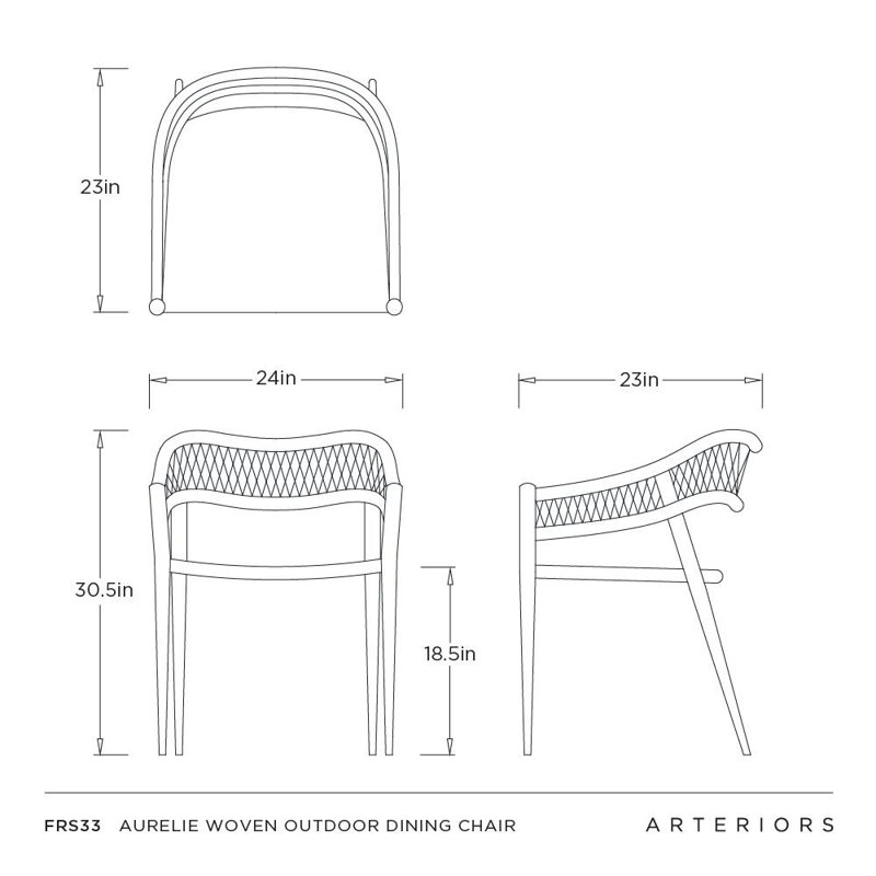 Aurelie Woven Outdoor Dining Chair