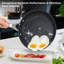 Batterie de cuisine antiadhésive en aluminium 10 pièces