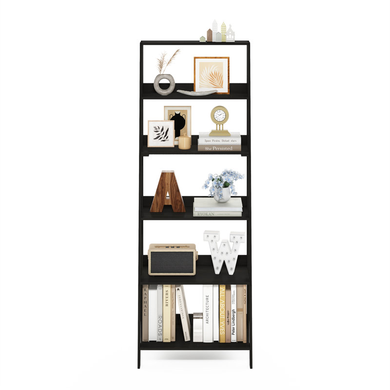 Myonna 60cm W Manufactured Wood Shelving Unit, Black, 66.2" H x 23.6" W x 14.8" D