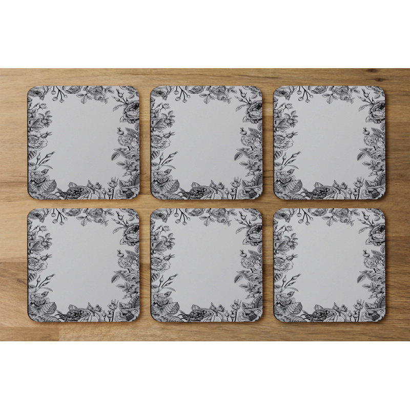 Square 6 Piece Coaster Set