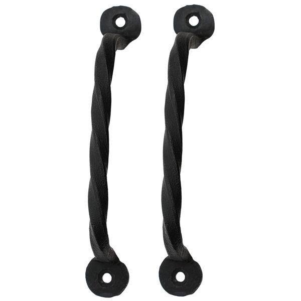 Barn Door Pull Handle Heavy Duty Black Iron Sliding Push - Temu