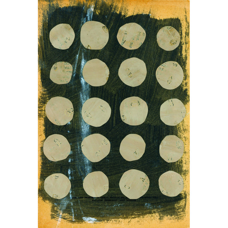 " Neutral Collage I " by Laura Horn Painting Print, 18" H x 12" W