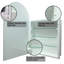 Arched Medicine Cabinets With Modern Storage, Recess Or Surface Mounted Bathroom Cabinets with Mirror, 2 Glass Shelves Frameless Mirror Cabinet-150183816