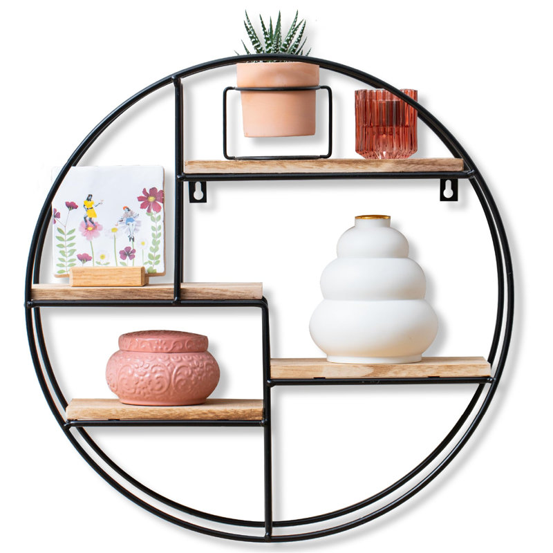 Chacra 4 Piece Circle Floating Shelf