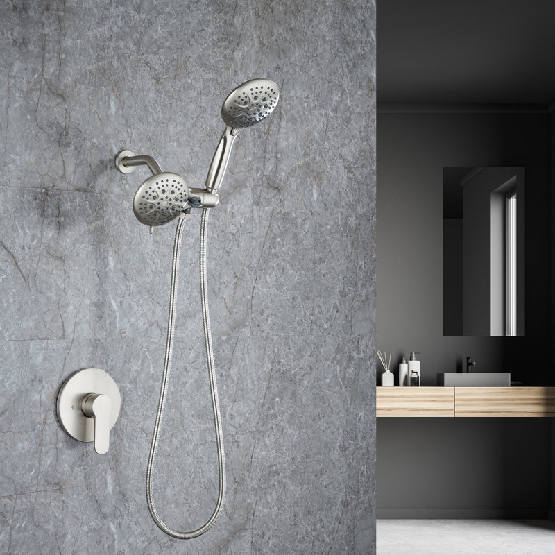 All-In-One Kit with Rough in-Valve, Brushed Nickel