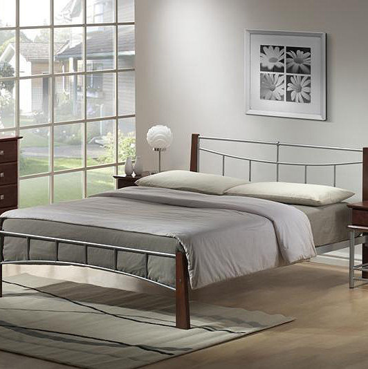Metal Bed, Double (4'6)