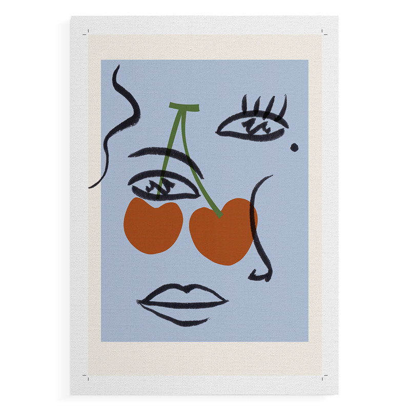Cherry Baby I - Impression sur toile seulement - NON CADRE, H 18 po x l 12 po