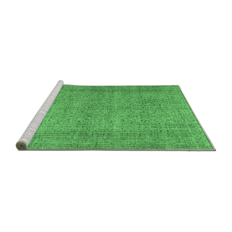 Washable Oriental Indoor Rug, Square 4'