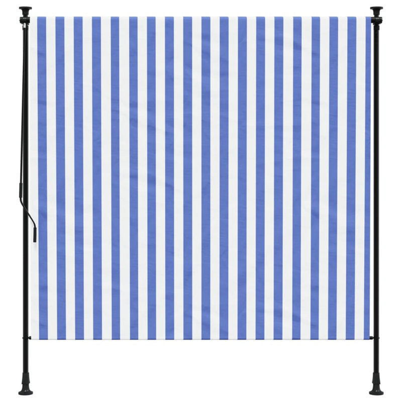 Store extérieur vidaXL bleu et blanc, L 59,1 po x L 106,3 po, Bleu