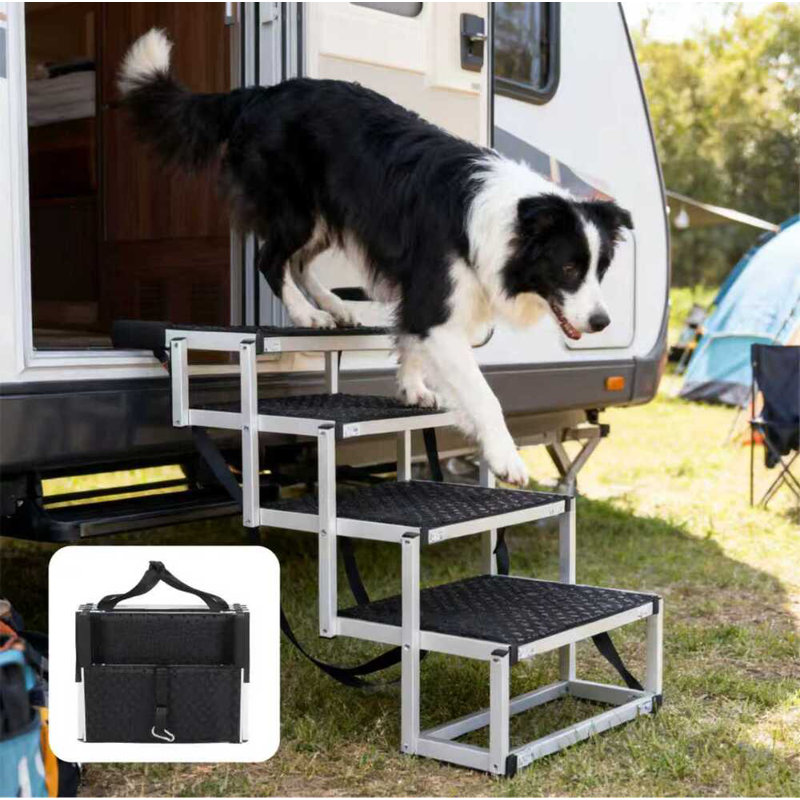 Rampe pliable pour chien / voiture / VUS / camion - Surface antidérapante, cadre renforcé, capacité de 250 lb (légère)