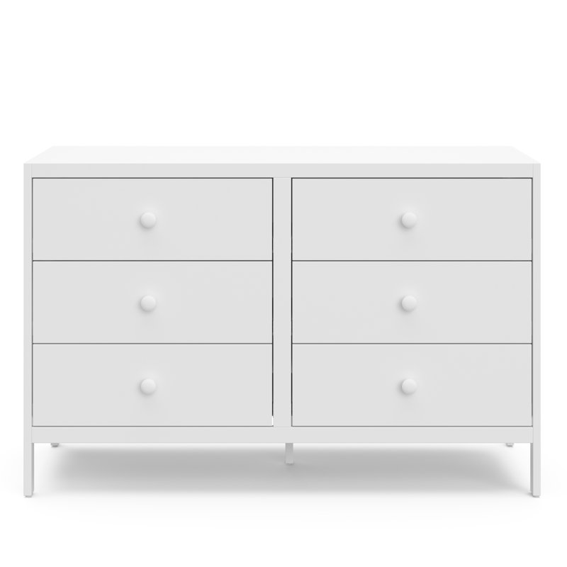 Commode double 6 tiroirs Graco Universal, Blanc