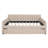 Full Size Upholstered Daybed With Trundle And Wood Slat Support For Comfort And Durability-428020447
