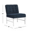 Fauteuil de chambre capitonné en polyester-23561390