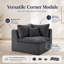 Fauteuil d'appoint rembourré Ashville Chenille-130186106