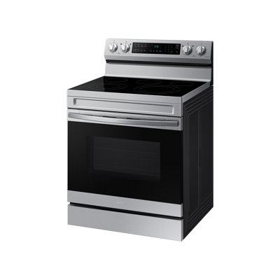 6.3 cu. ft. Smart Freestanding Electric Range with No-Preheat Air Fry & Convection -  Samsung, NE63A6511SS
