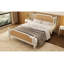 Structure de lit en rotin de style traditionnel, aucun sommier nécessaire-1773666075