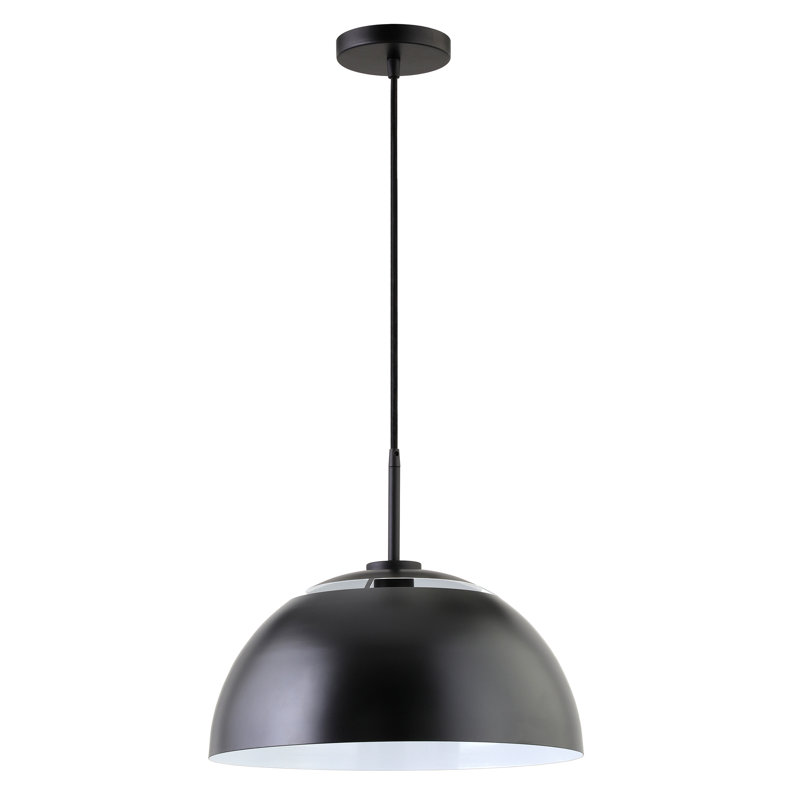Jordyn 1 - Light Single Pendant, Matte Black, Matte Black