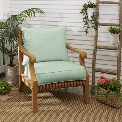 Gavin Mist Indoor/Outdoor SunbSeat/Back Cushion by Ebern Designs