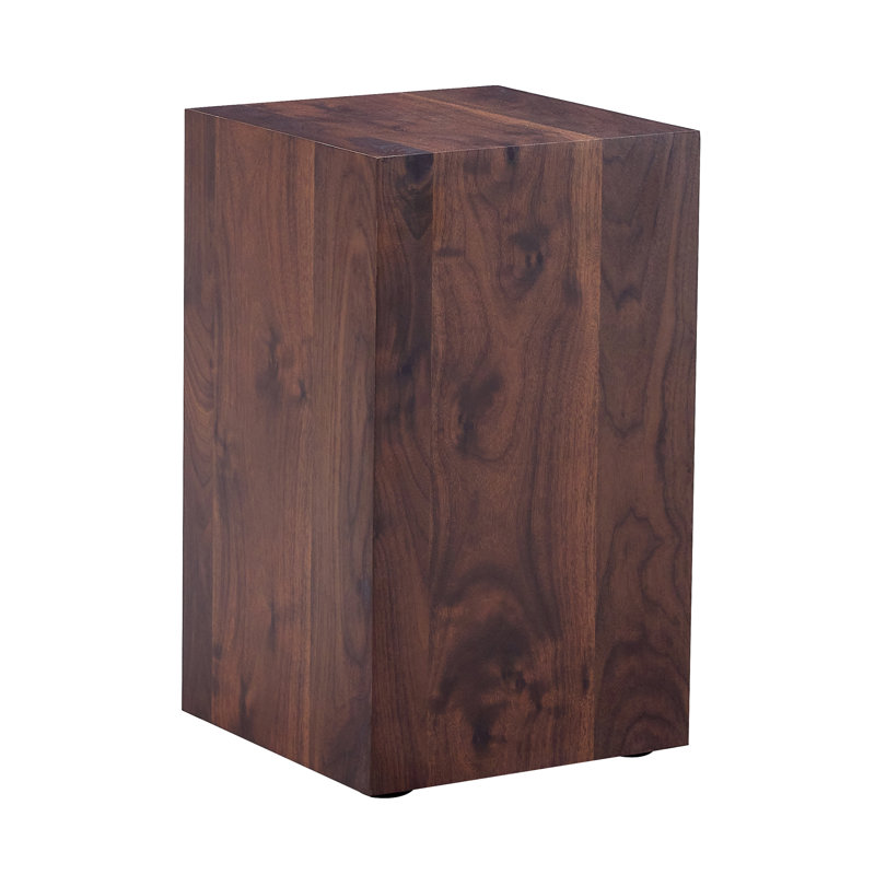 Table de bout Compact, Noyer, H 19,69 po x l 11,81 po x P 11,81 po