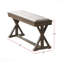 Banc de salle à manger 1 pièce - Bois massif de style contemporain avec placage, siège à coussin crème, pieds uniques