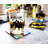 Glass Square 4 Piece Coaster Set