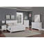 Moderne 1pièce lit grand lit meubles de chambre à coucher lit-bateau tête de lit design contreplaqué 1pc cadre de lit blanc