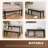 Millstone Solid Wood and Natural Seagrass Bench