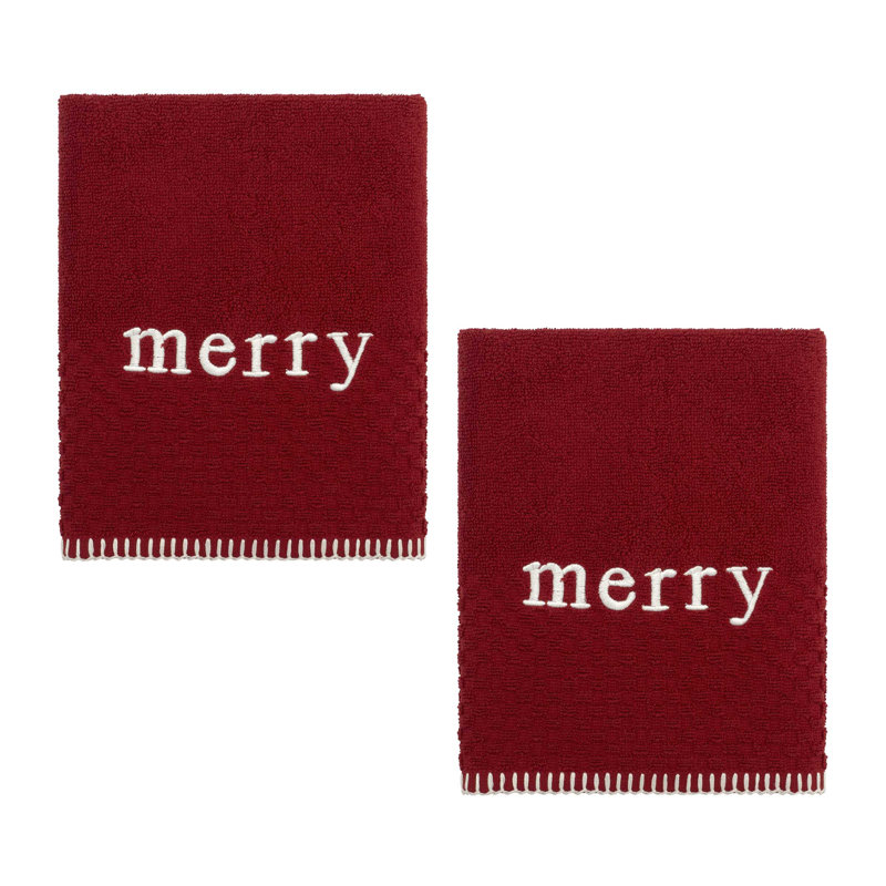  Merry 2-Pack Hand Towel Set