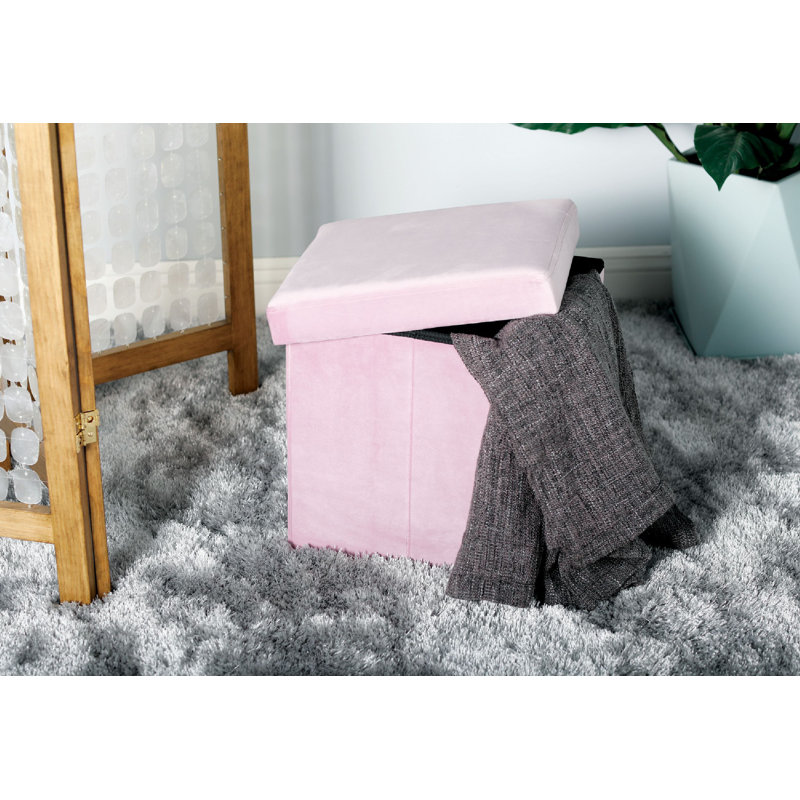 Isiah Accent Stool, Pink