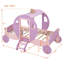 Lit simple de style princesse avec couronne