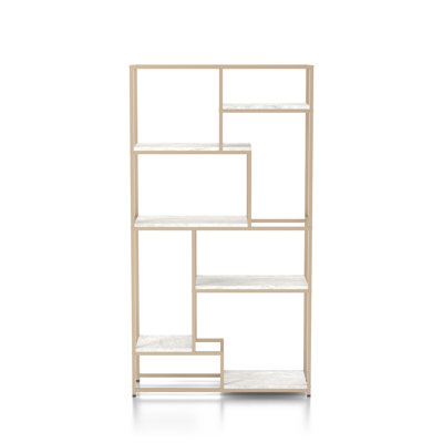 Bibliothèque étagère en acier H 70 "x l 38" Collena