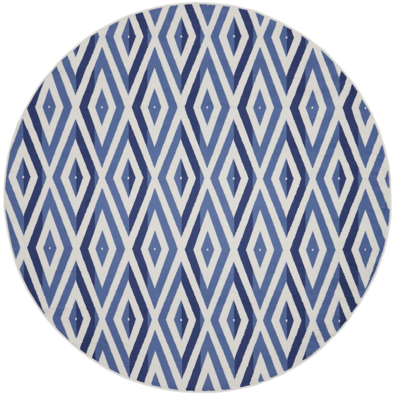 Caiden-Jay Geometric Indoor Rug, Round 8'