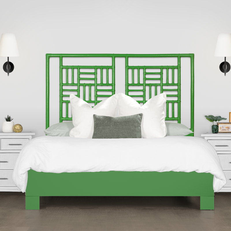 Tête de lit Finn, Vert vif, Très grand