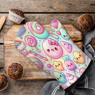 Dreamy Sweets Oven Mitt Cotton Twill