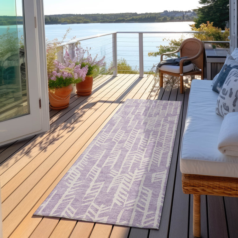 Tapis intérieur / extérieur Maliana, Tapis de couloir 2 pi 3 po x 7 pi 6 po