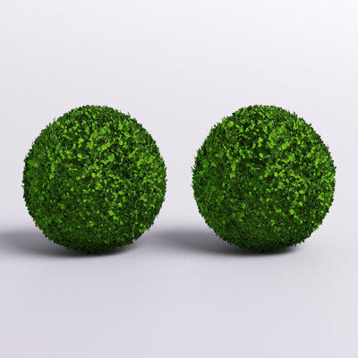 15.7 " H Faux Boxwood Topiary