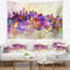 Tapisserie de skyline de new york pourpre Cityscape-28485422