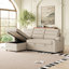 Canapé-lit convertible, canapé-lit convertible en polyester avec inclinable de rangement et porte-gobelet pour le salon, espaces restreints-1247701237