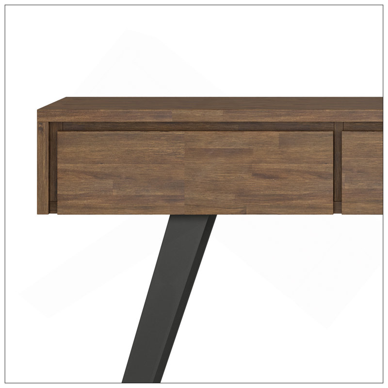 Lowry - Console Sofa Table - Rustic Natural Aged Brown, Wood