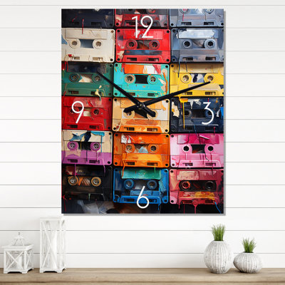 Horloge murale surdimensionnée Secrets II - Cassette