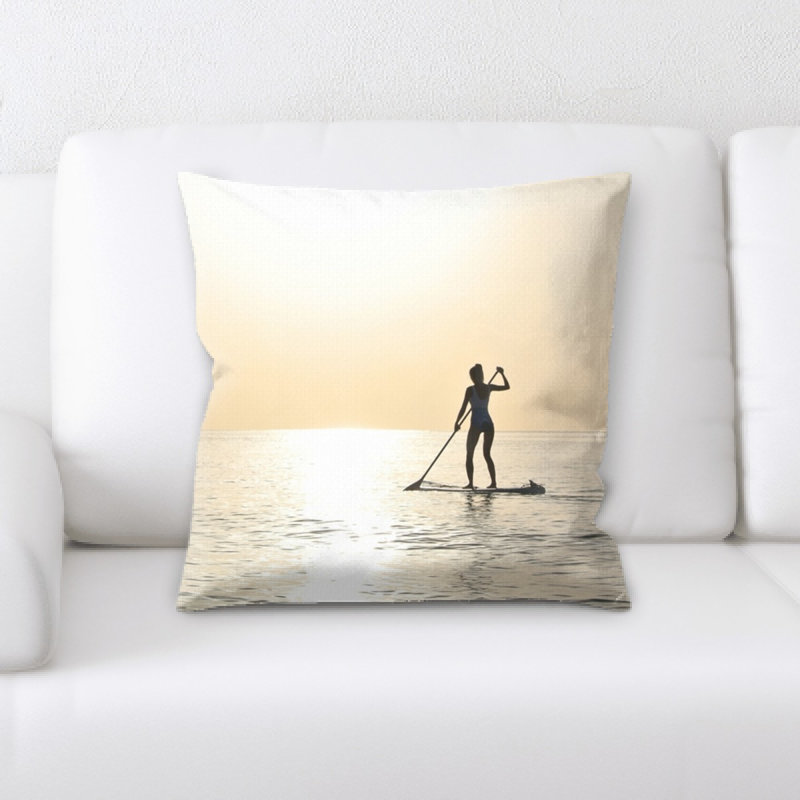 Microsuede Reversible Throw Pillow