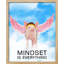 «Flying Piggy Mindset Is Everything Funny Creative Sky Blue Pink Wings» sur papier-98299205-98299202