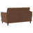 2-Piece Upholstered Crescent Arm Sofa Set