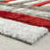 Tapis rouge à motif géométrique Lantanas
