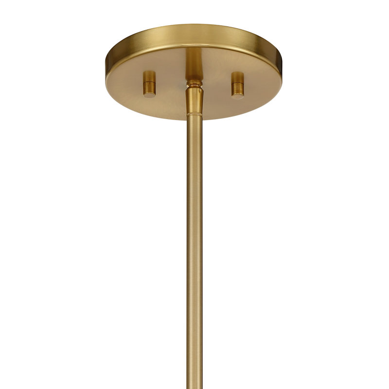 Bailey 4-Light Convertible Semi-Flush or Pendant in Warm Brass