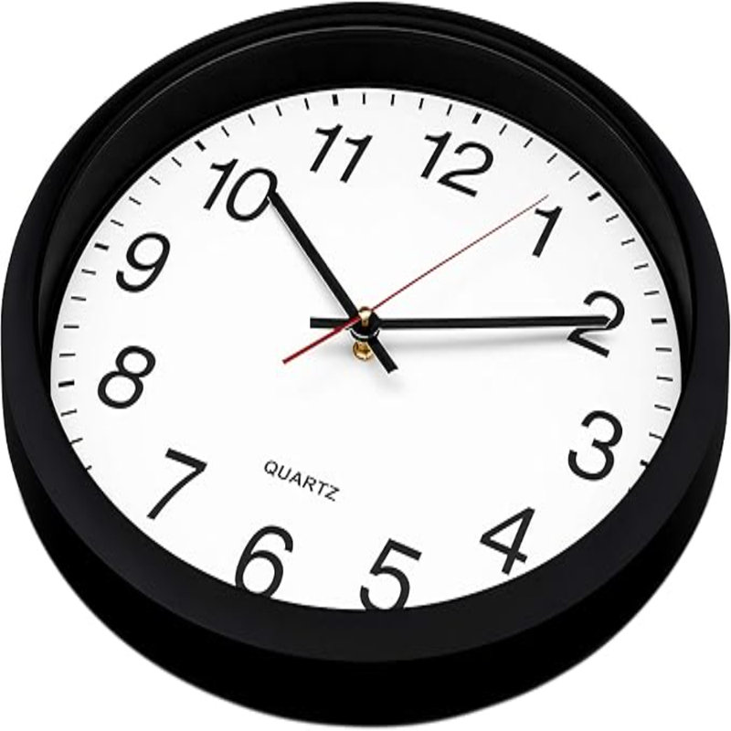 Horloge murale noire Bernhard Products