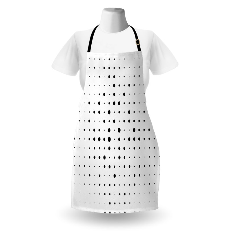 Tablier East Urban Home, cuisine, jardinage, taille adulte, noir et blanc