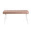 Ensemble de table et chaises de salle à manger extensible Modern (6 pièces) | 100% panneau de particules enduit de mélamine, table: 47,2 po x 29,5 po x 29,5 po, ouverture: 60,2 po x 29,5 po x 29,5 po | 4 chaises en mousse de lin: 18,5 po x 35,4 po, ban-738055438-738055921-738055434