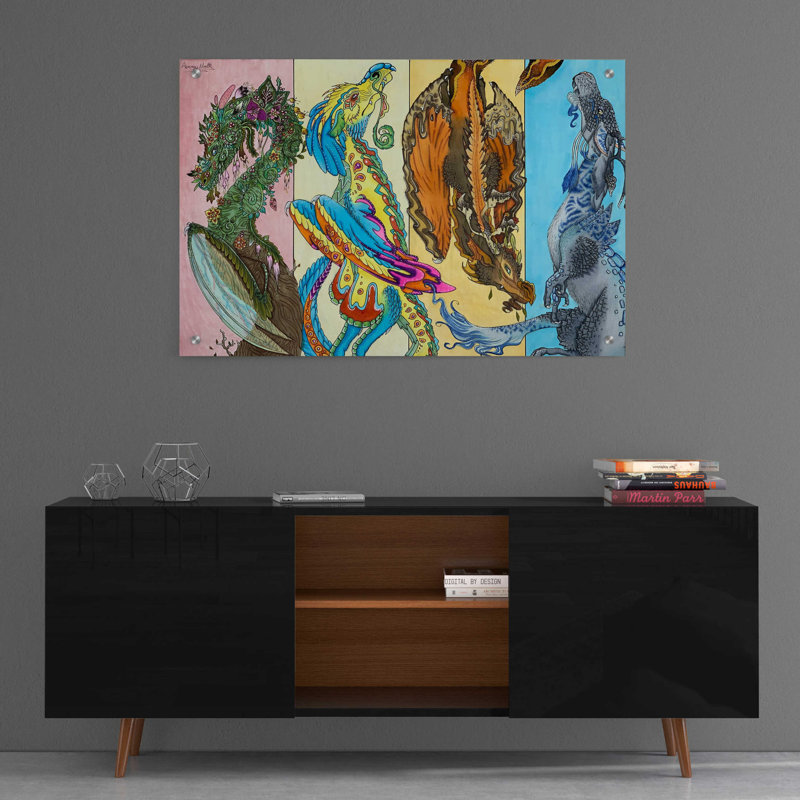 The Four Seasons - Unframed Graphic Art, 24" H x 36" W x 0.2" D